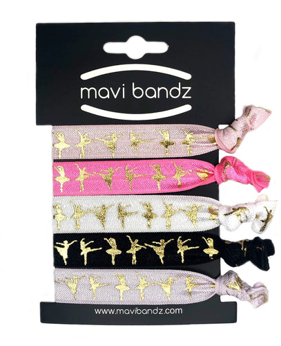 Dance Hair Ties - Set of 5
