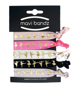 Dance Hair Ties - Set of 5