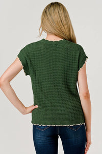 Jeni Sweater Top - Hunter Green