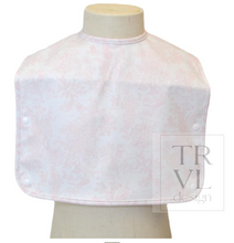 Load image into Gallery viewer, TRVL Design - Best Bib - Bunny Toile Pink