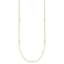 Load image into Gallery viewer, Believer Cross Station Necklace - Gold