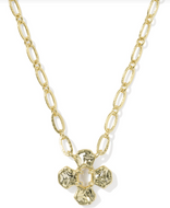Kendra Scott Leanne Short Pendant Necklace Gold Natural Mother of Pearl