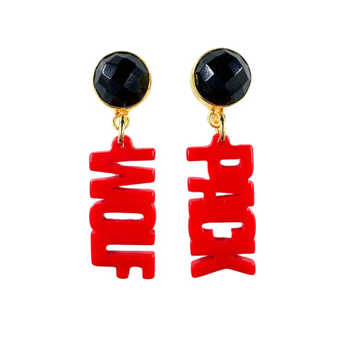 NC State Wolf Pack Earrings