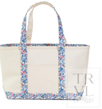 Load image into Gallery viewer, TRVL Design - Medium Tote - Coated Canvas Natural with Bridgehampton Trim
