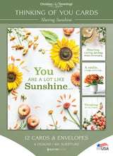 Load image into Gallery viewer, Christian Greetings Boxed Cards - Thinking of You - Sharing Sunshine