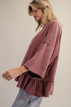 Load image into Gallery viewer, The Easy Ruffle Tunic - Chili