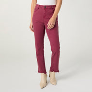 Marky Cutout Ankle Pant - Rich Wine