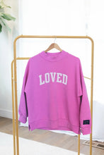 Load image into Gallery viewer, Word Warrior - Reversible Sweatshirt - Loved &amp; Chosen - Pink
