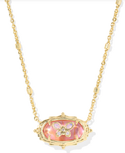 Load image into Gallery viewer, Kendra Scott Dolly Parton Elisa Butterfly Short Pendant Necklace - Gold Light Pink Iridescent Abalone