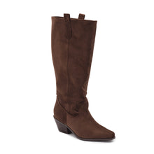Load image into Gallery viewer, Corky’s City Slicker - Chocolate Faux Suede