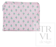 TRVL Design - Roadie Medium Zip Pouch - Petite Fleur Pink