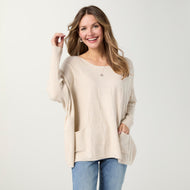 Lightweight Heavenly-Luxe Textured Top - Oatmeal