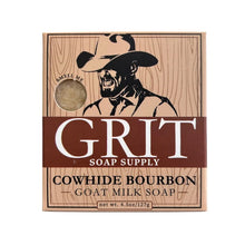 Load image into Gallery viewer, Grit Soap Supply - Goat Milk Bar Soap - Cowhide Bourbon