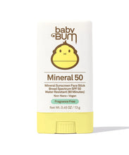 Load image into Gallery viewer, Baby Bum Mineral SPF 50 Sunscreen Face Stick