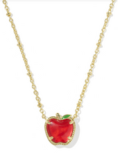 Load image into Gallery viewer, Kendra Scott Apple Short Pendant Necklace - Gold Red Illusion