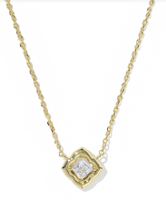 Load image into Gallery viewer, Kendra Scott Mallory Chrystal Short Pendant Necklace - Gold