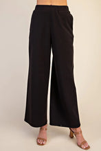 Load image into Gallery viewer, Allie Wide Leg Pull On Pants - Black