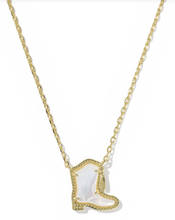 Load image into Gallery viewer, Kendra Scott Drill Team Boot Pendant Necklace - Gold