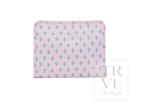 Load image into Gallery viewer, TRVL Design - Roadie Large Zip Pouch - Petite Fleur Pink