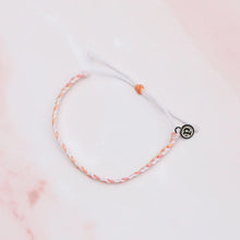 Load image into Gallery viewer, Pura Vida Multi Mini Braided Bracelet - Boarding for Breast Cancer