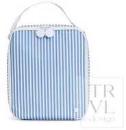 TRVL Design - Lunch Box Insulated Lunch Bag - Pimlico Stripe Chambray