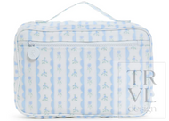 TRVL Design - Bundle Up2 Hanging Toiletry Bag- Ribbon Floral Blue