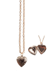 Boutique Rose Gold Locket Necklace