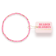 Beaded Blondes: Hot Pink Sprinkle Bracelet - Extended 7.25