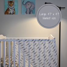 Load image into Gallery viewer, Baby Shark Muslin Swaddle Blanket