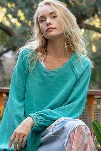 The Crissy Pullover - Evergreen Teal