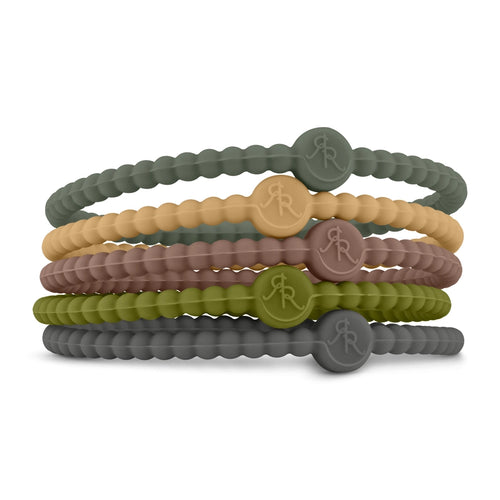 Cutie Bracelet Stack in Camo - Medium - by Ryan & Rose