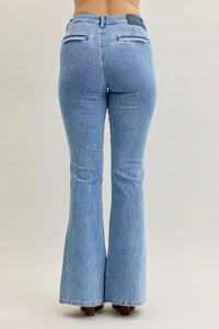 Judy Blue HW Flare Front Patch Jean