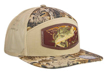 Load image into Gallery viewer, Bass Woven Patch Old School Camo Hat.: OS Brown Camo
