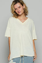 Load image into Gallery viewer, Mabel V-Neck Tee - Custard