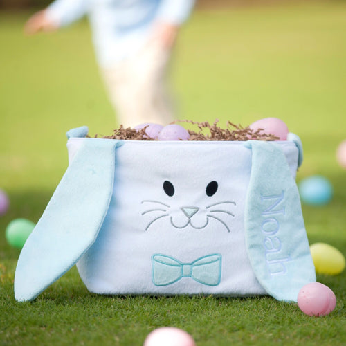 Viv & Lou Easter Bunny Bucket - Blue