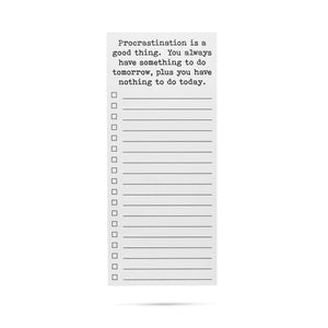 Procrastination List Pad