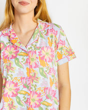 Load image into Gallery viewer, Summer Bouquet Short Sleeve Sleep Shirt Set with Shorts