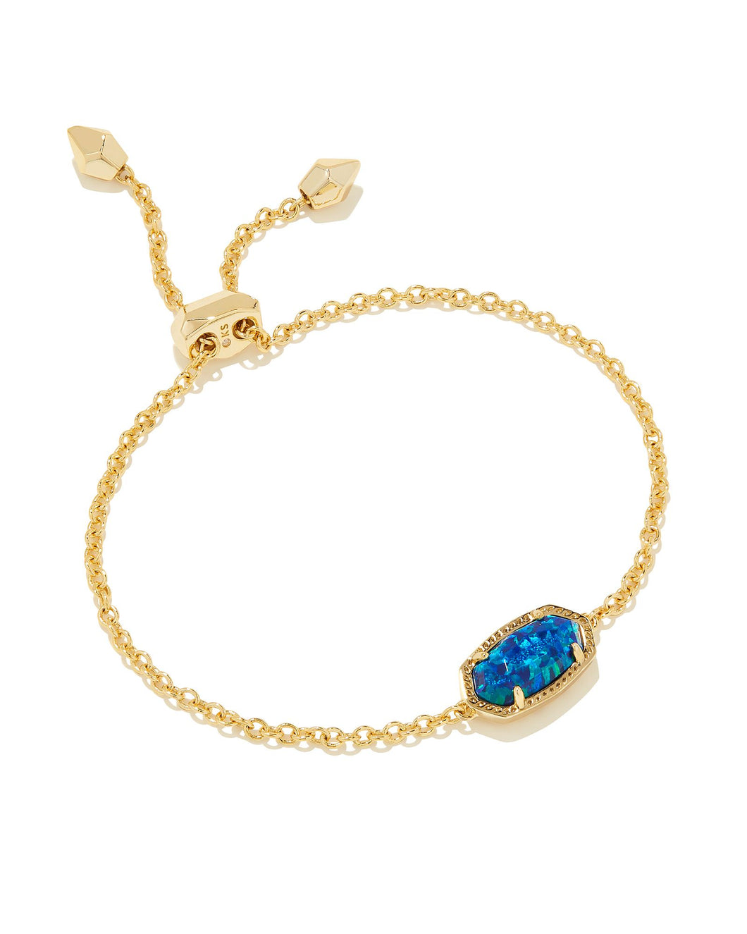 Kendra Scott Elaina Gold Chain Bracelet in Cobalt Blue Kyocera Opal