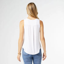 Load image into Gallery viewer, Erin Pleat Back Tank - White