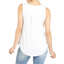 Load image into Gallery viewer, Erin Pleat Back Tank - White