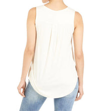 Load image into Gallery viewer, Erin Pleat Back Tank - Pearl
