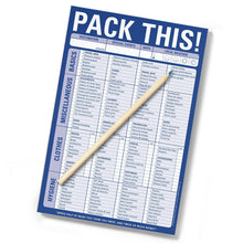 Load image into Gallery viewer, Pack This! Pad (Blue)