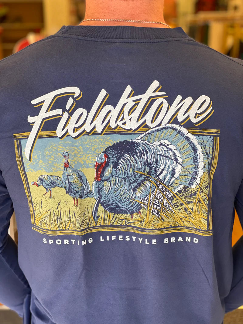 Fieldstone Gobbler Long Sleeve Tee - Navy