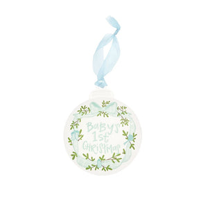 Baby's First Christmas Ornament - Blue