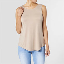 Load image into Gallery viewer, Erin Pleat Back Tank - Tan