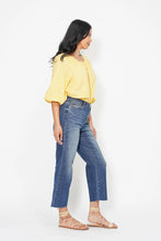 Load image into Gallery viewer, Judy Blue HW Back Pocket Embroidery Crop Wide Leg Jean