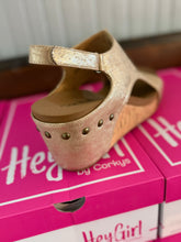 Load image into Gallery viewer, Corky’s Carley Wedge - Gold Wash Metallic