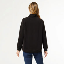 Load image into Gallery viewer, Hilarie Cowl Neck Top - Black