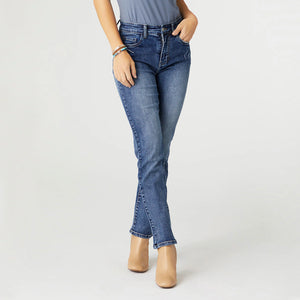Everstretch Straight Jeans - Medium Denim