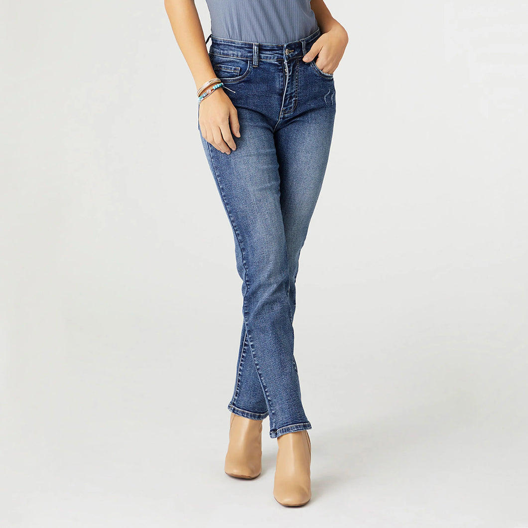 Everstretch Straight Jeans - Medium Denim